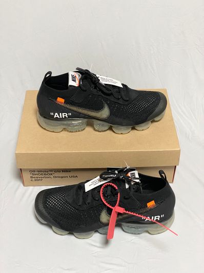 Off-White × Nike Air Vapormax "Black/Total Orange/Clear"