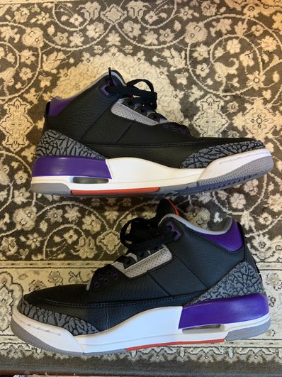 Nike Air Jordan 3 Retro "Black/Court Purple"