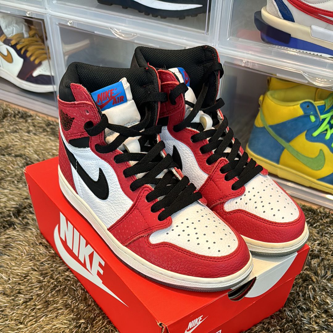 Spiderman × Nike Air Jordan 1 Origin Story "Gym Red/White/Photo Blue/Black"