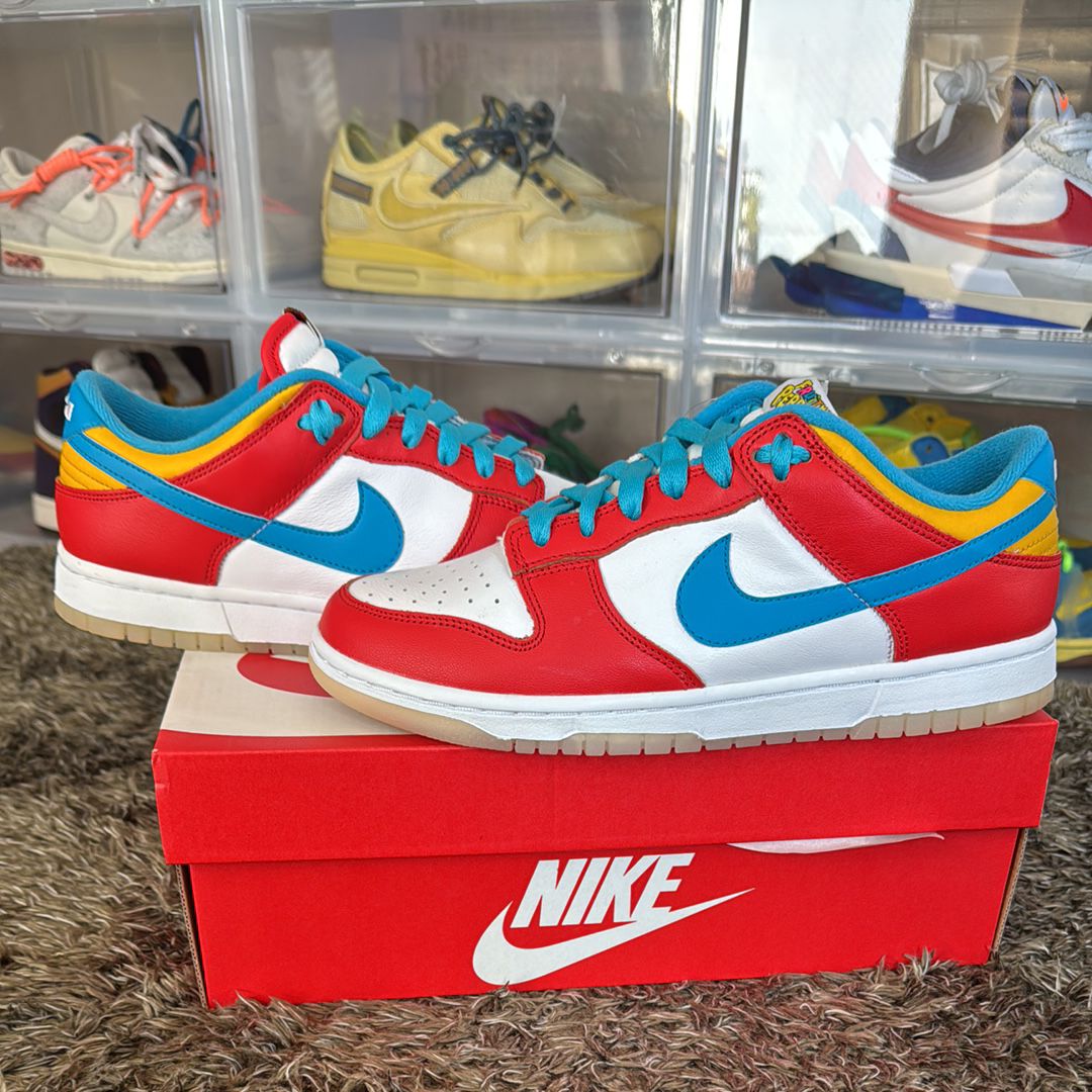 FRUiTY PEBBLESTM × Nike Dunk Low QS "Habanero Red/Dark Sulfur/Laser Blue"