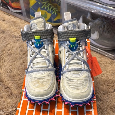Off-White × Nike Air Force 1 Mid "White"