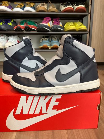 sacai × Nike Women's Dunk High Lux "Dark Obsidian/Wolf Grey"
