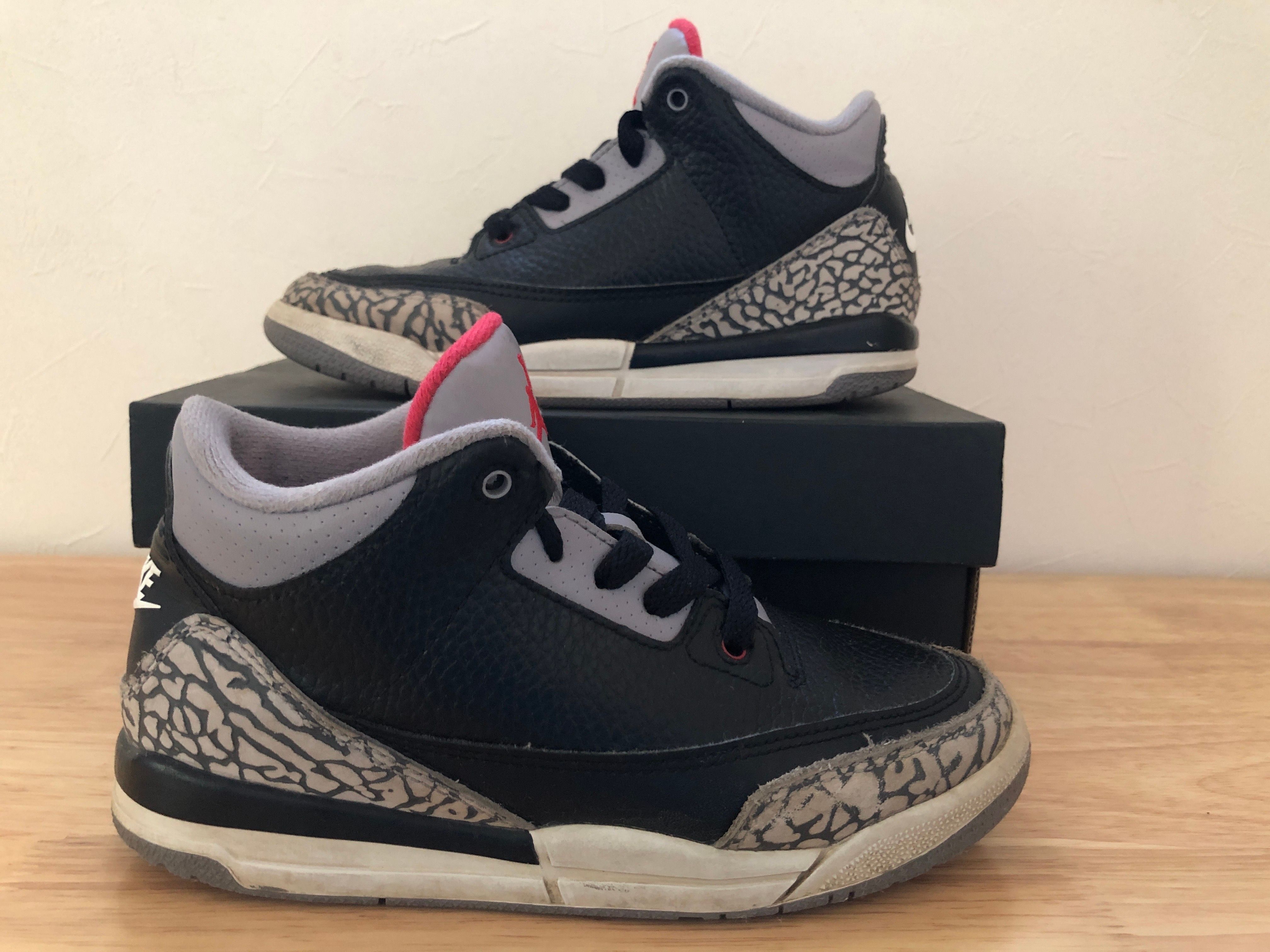 Nike PS Air Jordan 3 Retro "Black Cement" (2018)