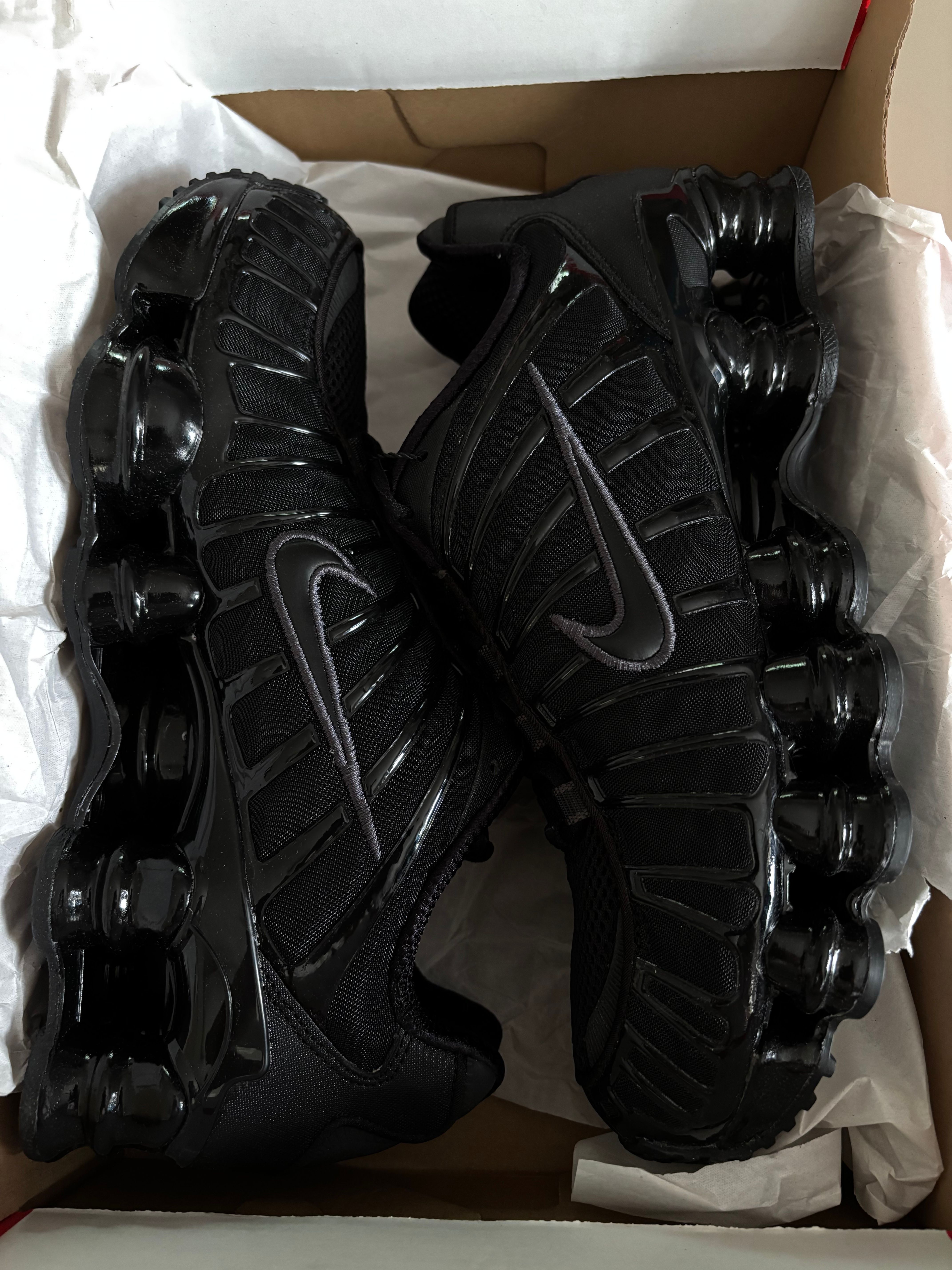 Nike Shox TL "Black/Metallic Hematite/Max Orange/Black"