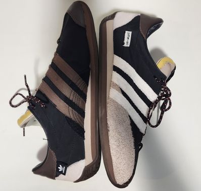 Song for the Mute × adidas Country OG Low Trainers "Core Black/Core White/Wonder Beige"