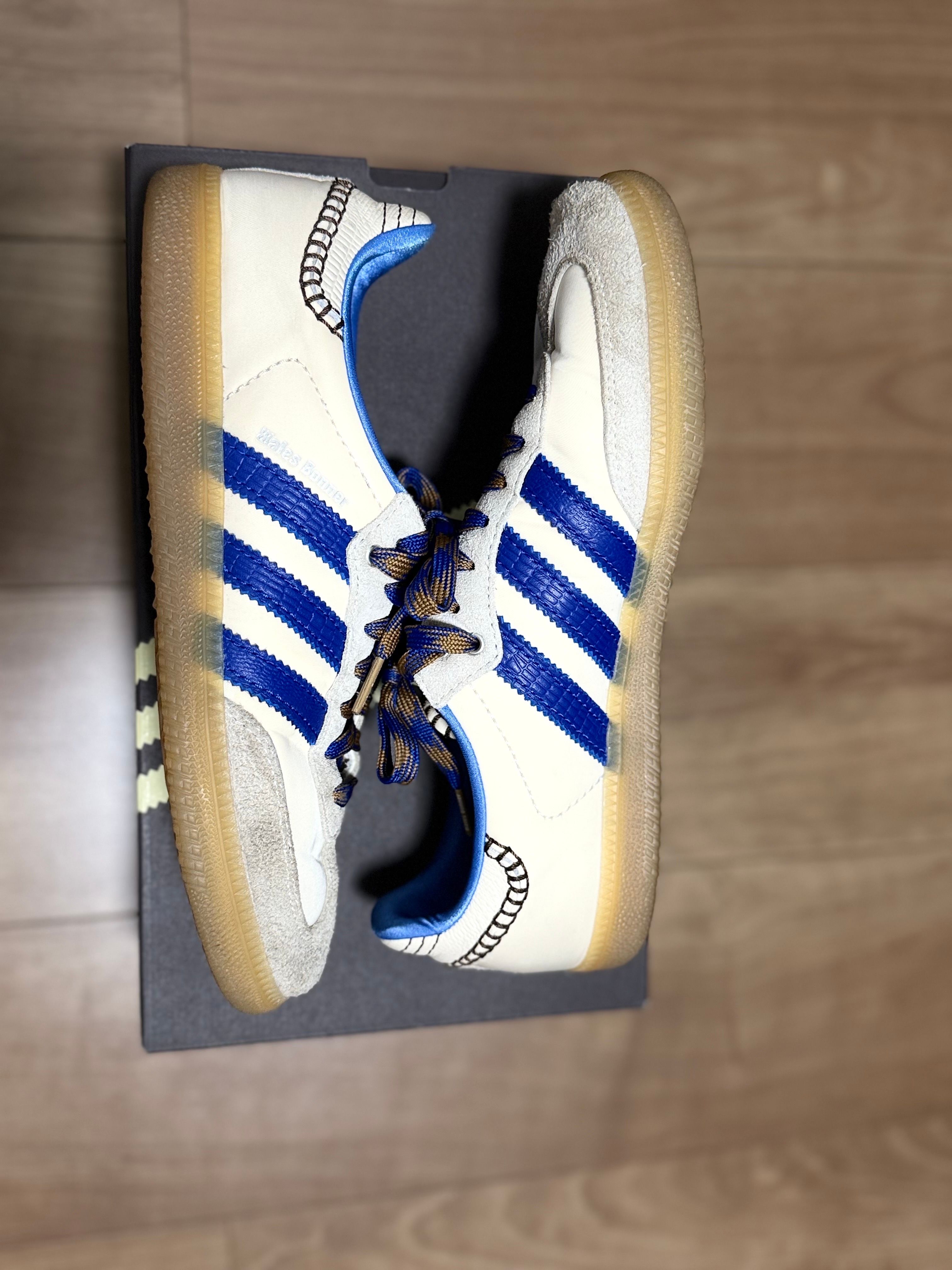 Wales Bonner × adidas Nylon Samba "Wonder Clay/Team Royal Blue/Wonder White"