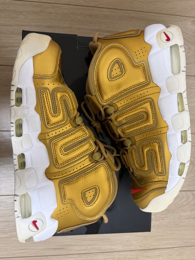 Supreme × Nike Air More Uptempo "Metallic Gold"