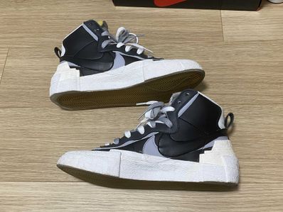 sacai × NIKE BLAZER MID "BLACK/WOLF GREY/WHITE"