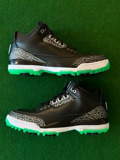 Nike Air Jordan 3 Retro Golf "Black Green Glow"