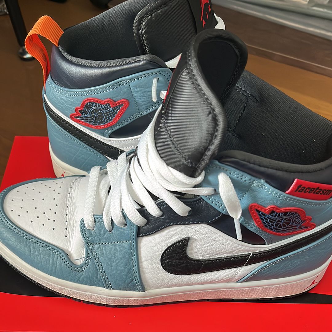 FACETASM × Nike Air Jordan 1 Mid "White/Navy"