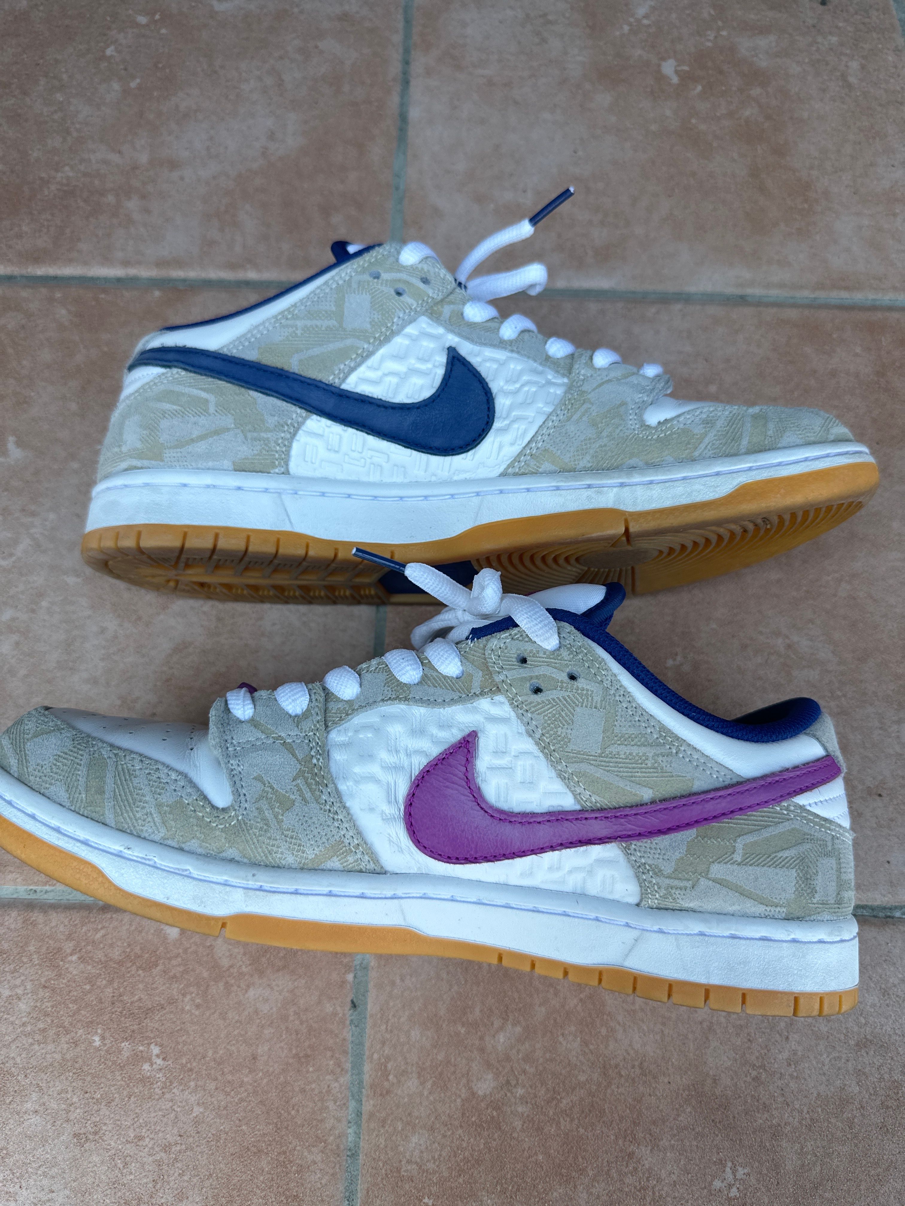 Rayssa Leal × Nike SB Dunk Low PRM "Pure Platinum and Vivid Purple"
