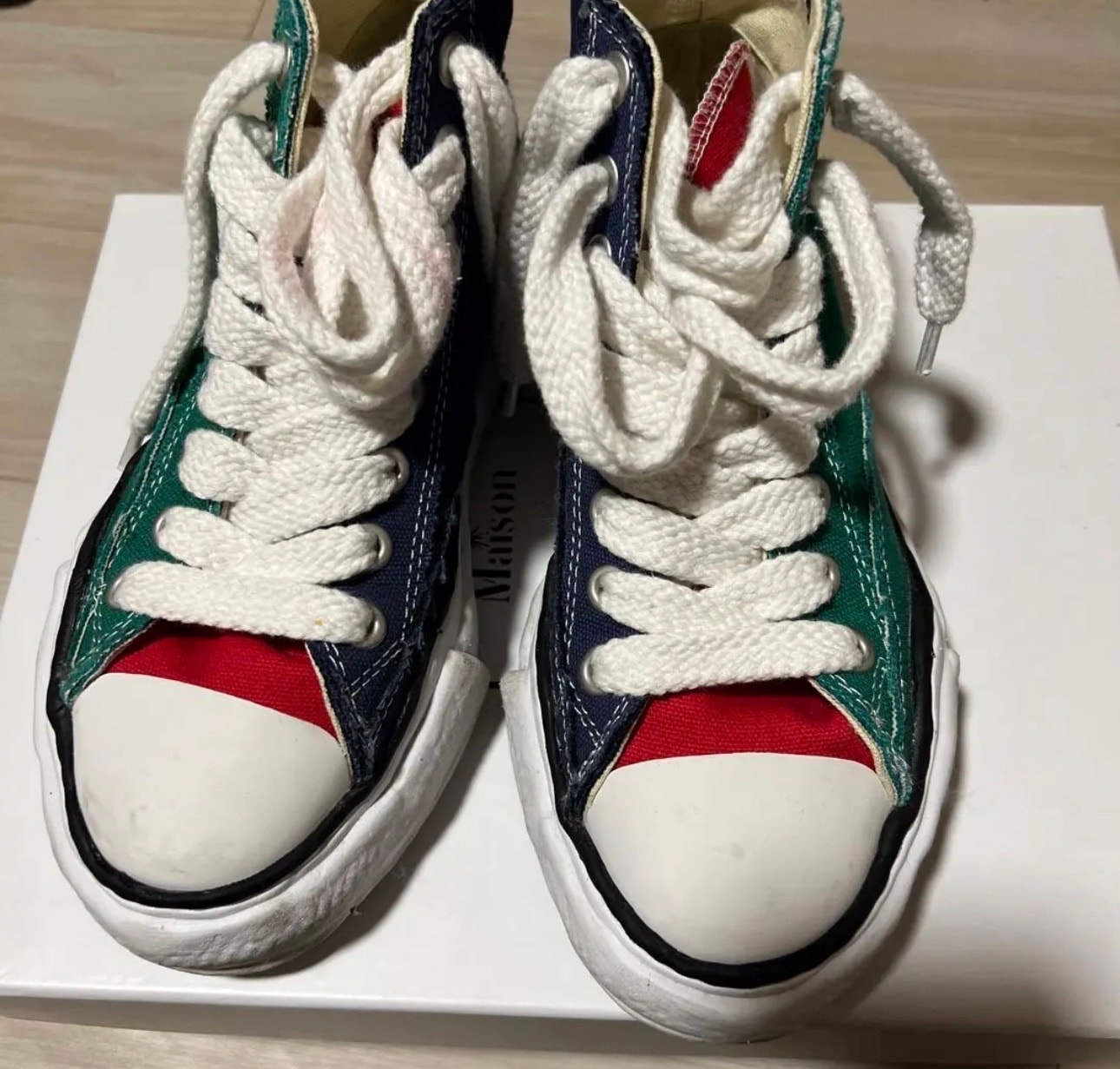 Maison MIHARA YASUHIRO PETERSON OG Sole Canvas High-top Sneaker "Multi"