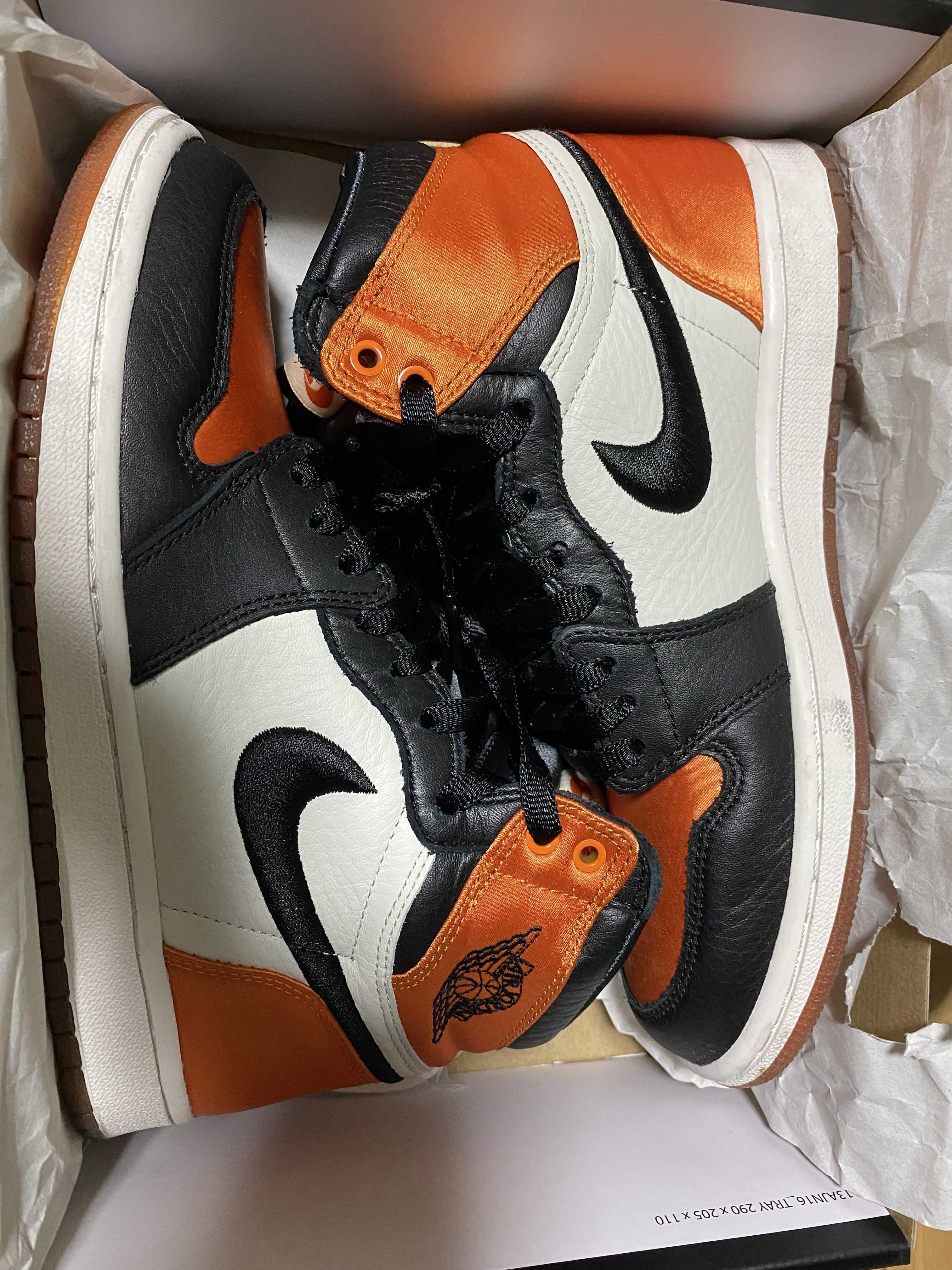 Nike Women's Air Jordan 1 High "Satin Shattered Backboard"