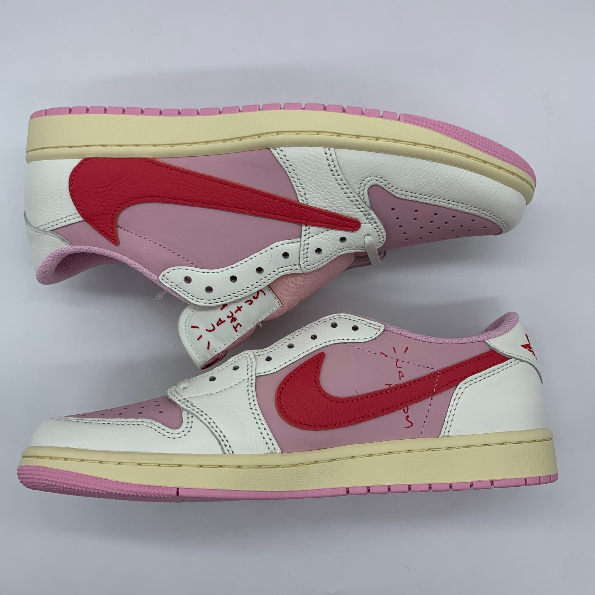 Travis Scott × Nike Air Jordan 1 Retro Low OG "Sail/Tropical Pink"