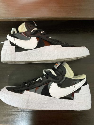 sacai × Nike Blazer Low "Black Patent Leather"