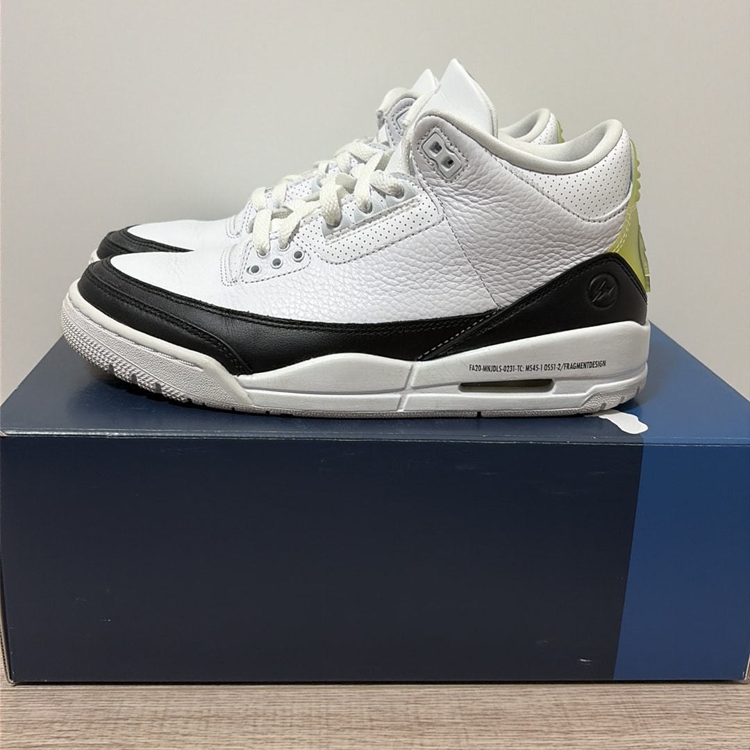 Fragment × Nike Air Jordan 3 "White/Black"