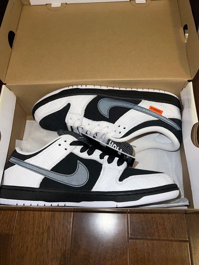 TIGHTBOOTH × Nike SB Dunk Low Pro QS "Black and White"