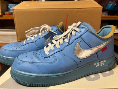 Off-White × Nike Air Force 1 Low "MCA University Blue"