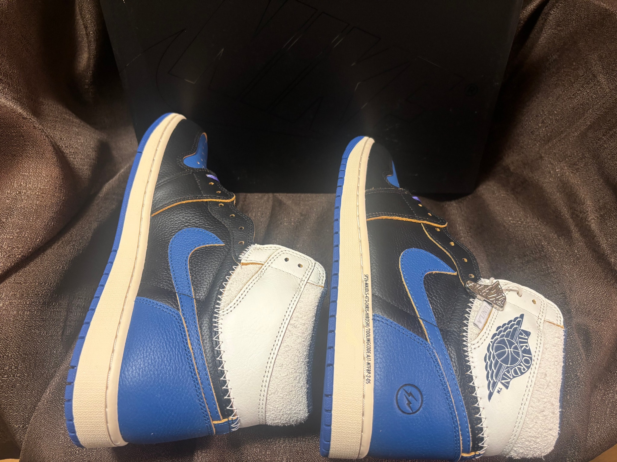 fragment design × UNION × Nike Air Jordan 1 High OG "Sport Royal"