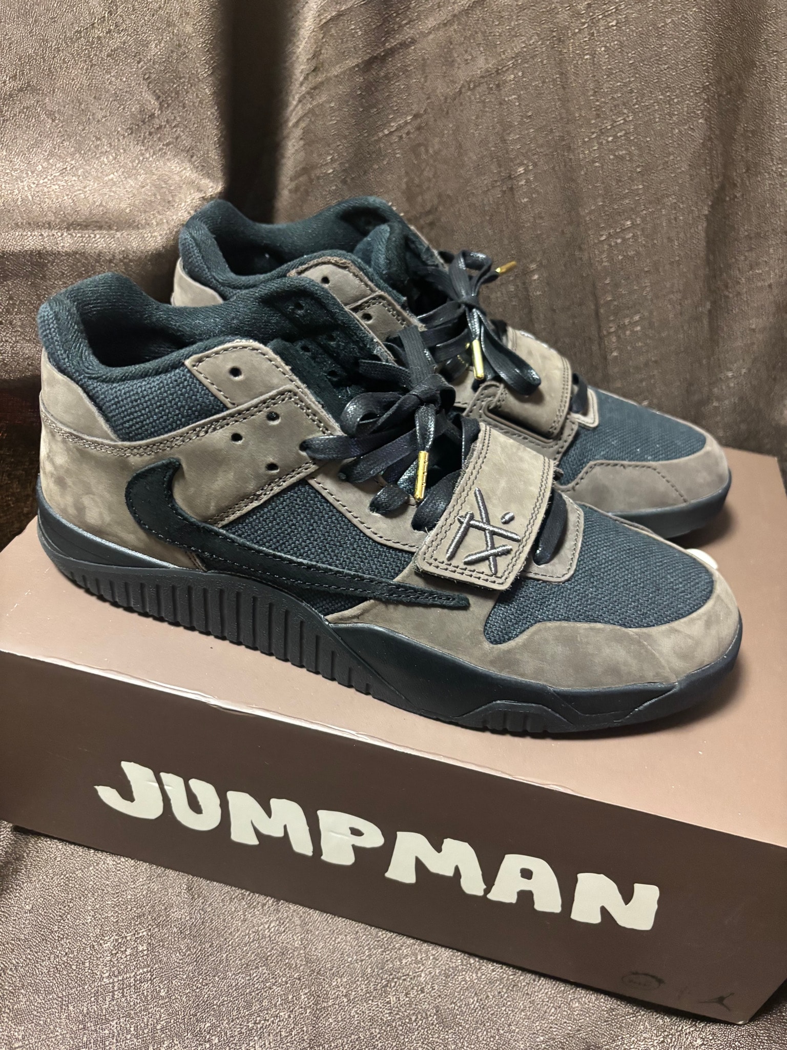 Travis Scott × Nike Jordan Jumpman Jack TR CJ1 T-Rexx "Black and Dark Mocha"