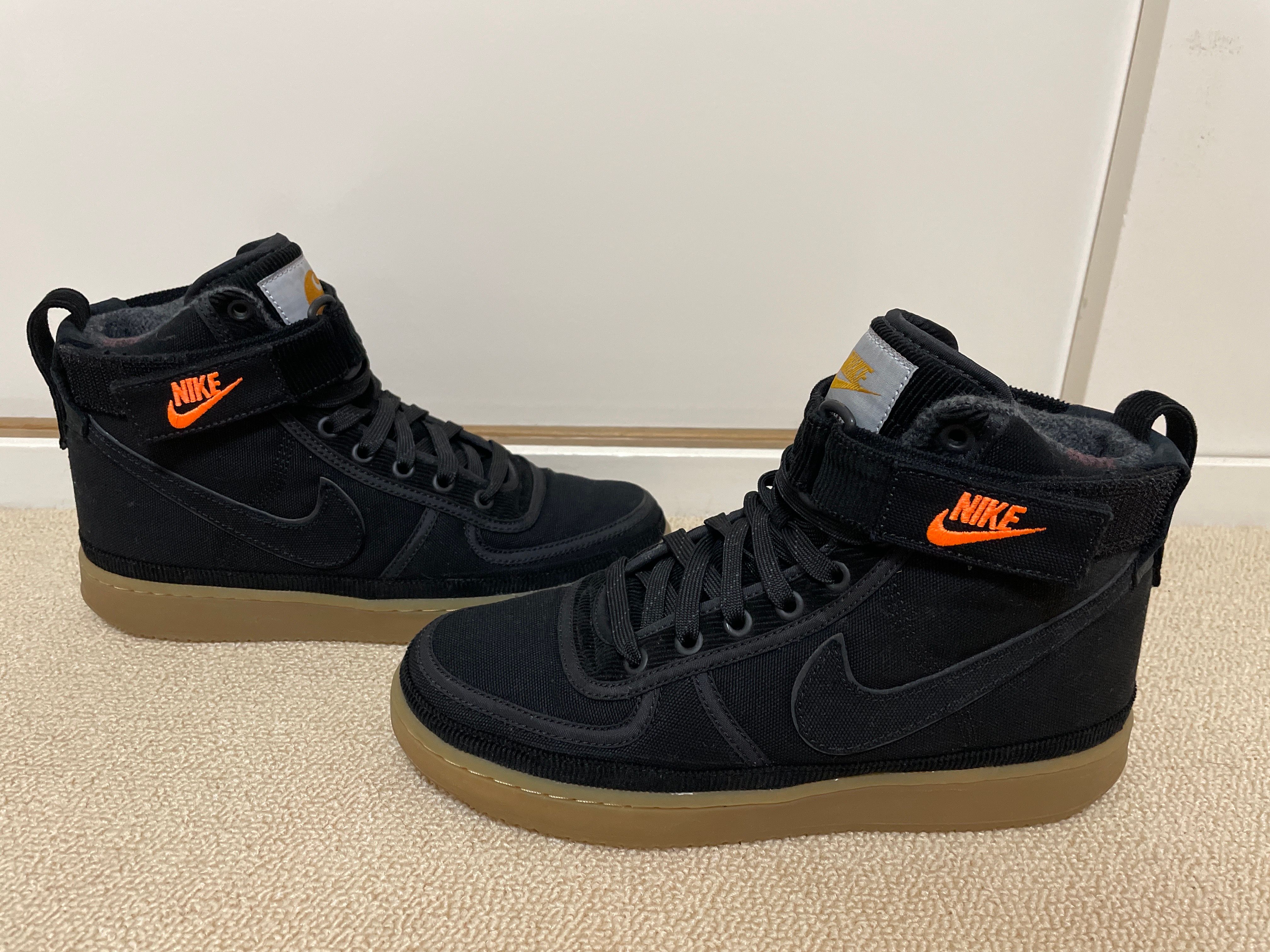 CARHARTT WIP × NIKE VANDAL SUPREME HIGH "BLACK"
