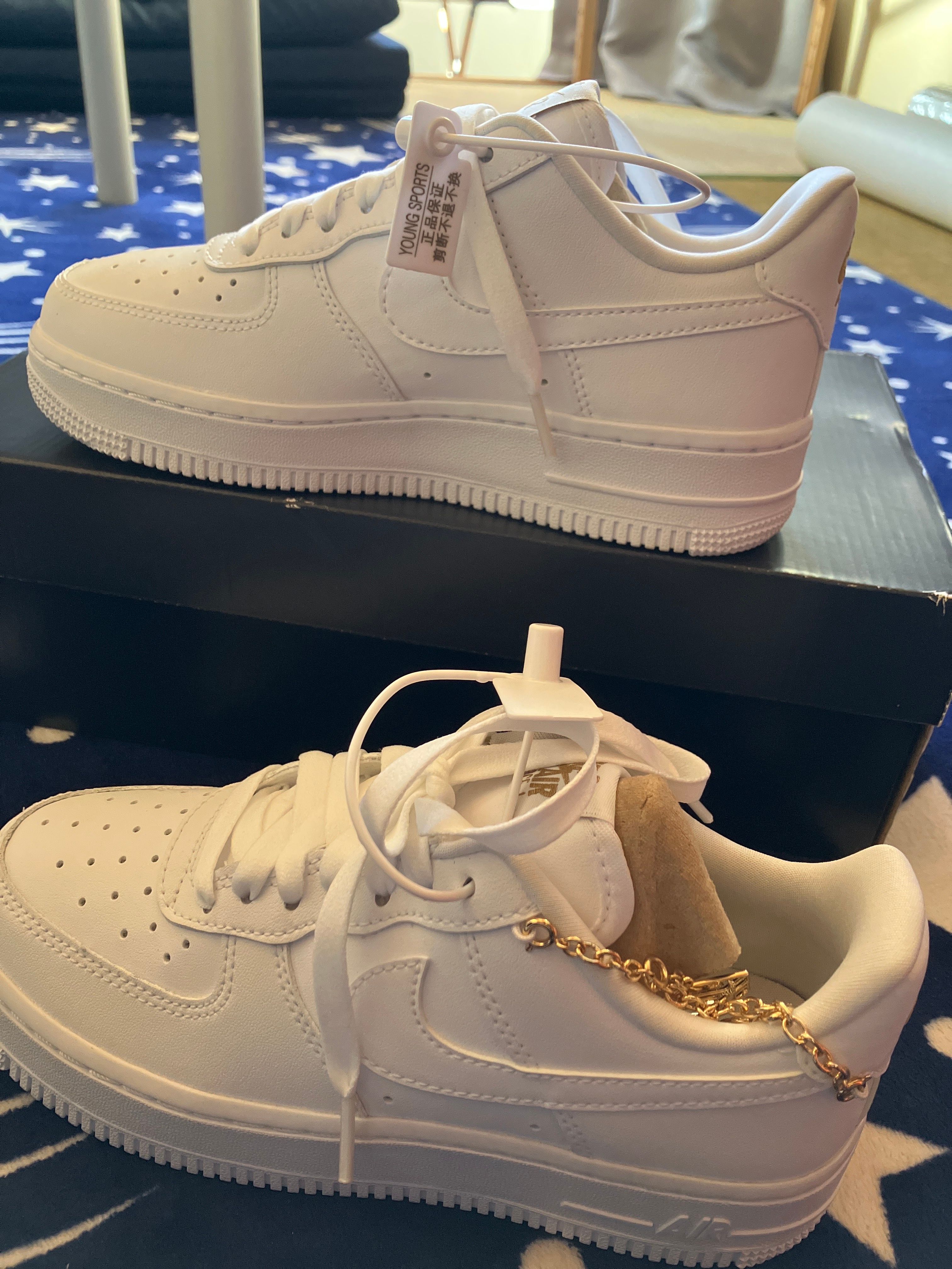 Nike Women's Air Force 1 Low "White Pendats"