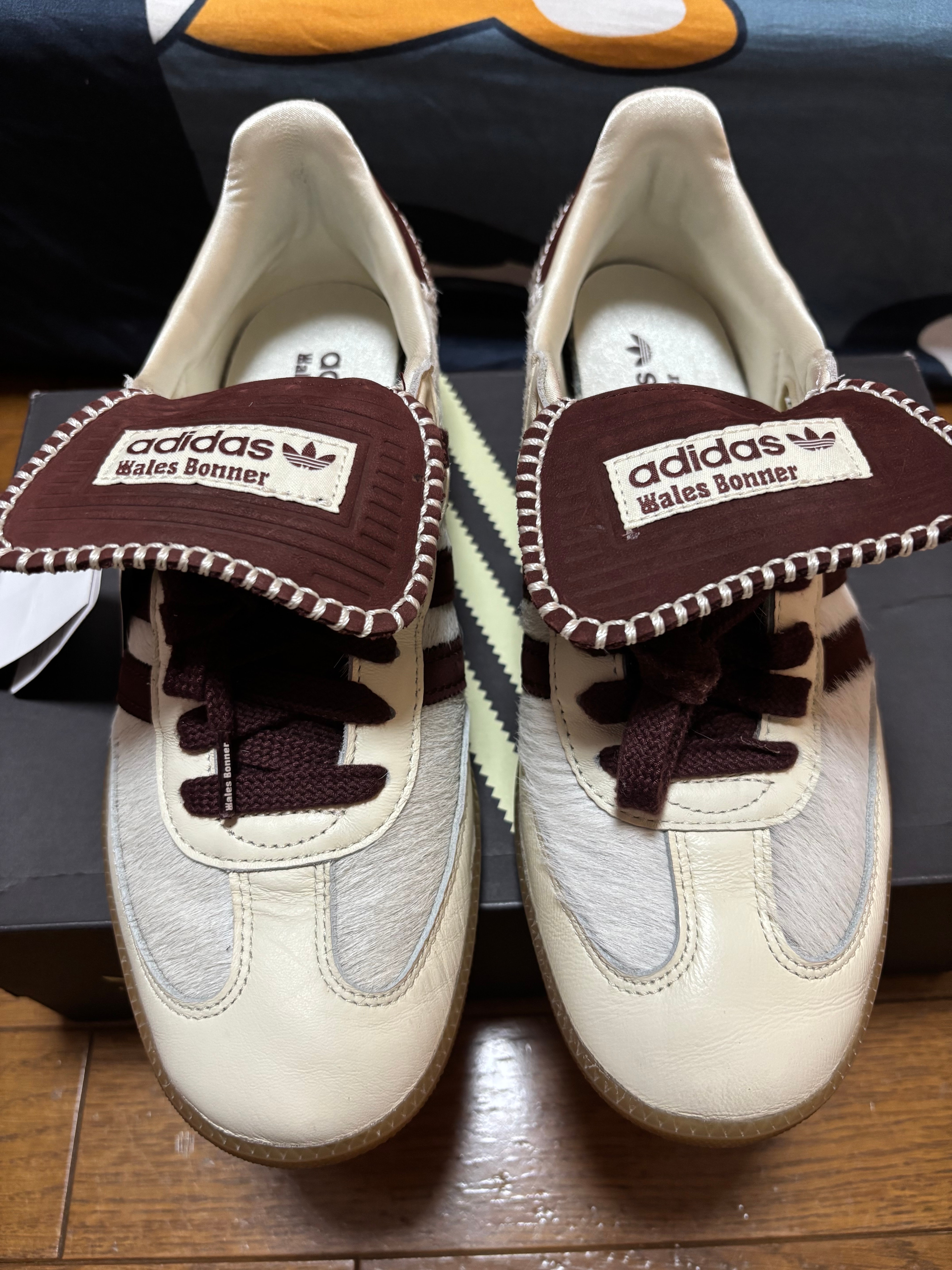Wales Bonner × adidas Samba Pony Tonal Low "Cream White/Mystery Brown"