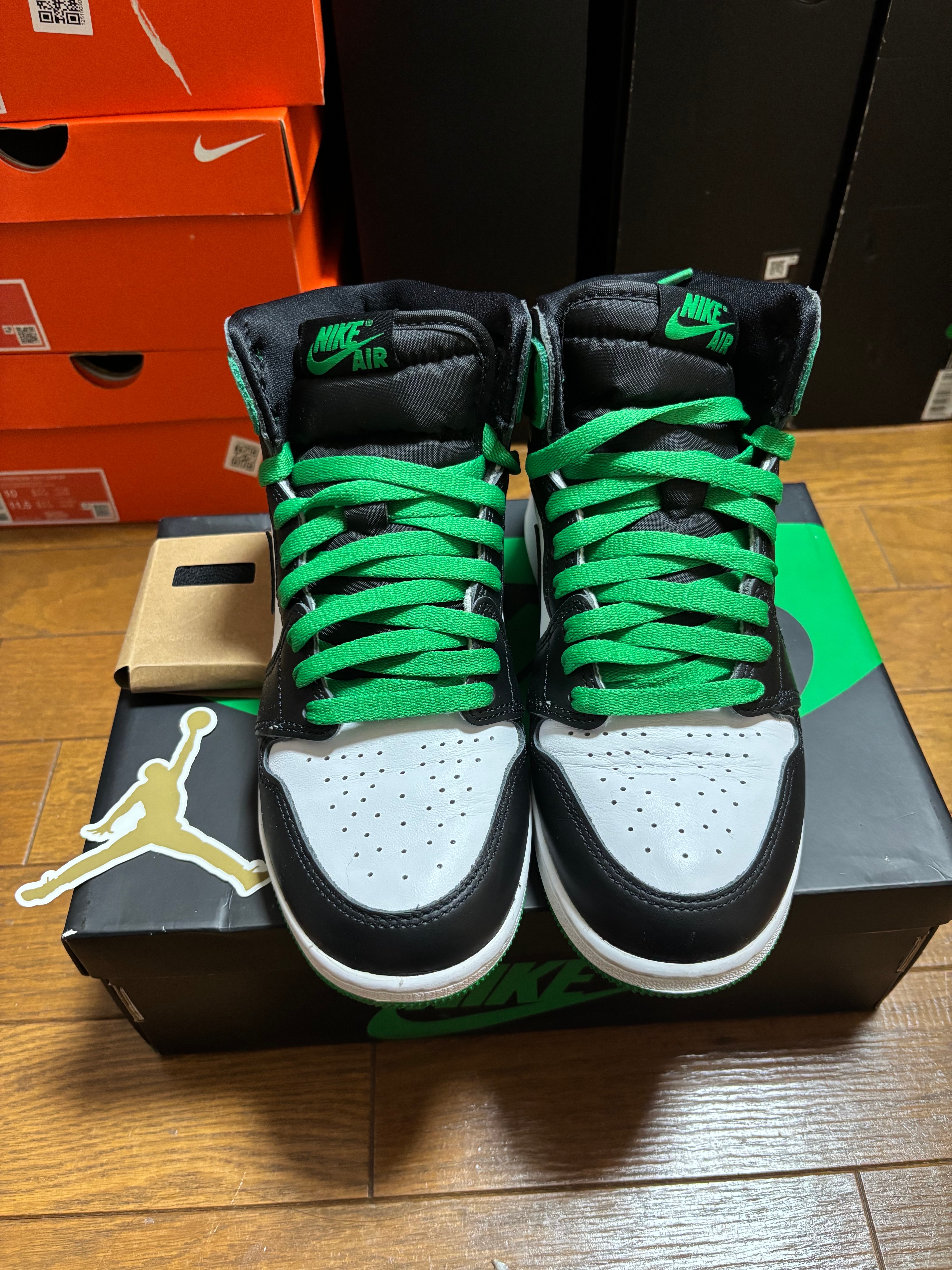 Nike GS Air Jordan 1 Retro High OG "Celtics/Black and Lucky Green" (2023)