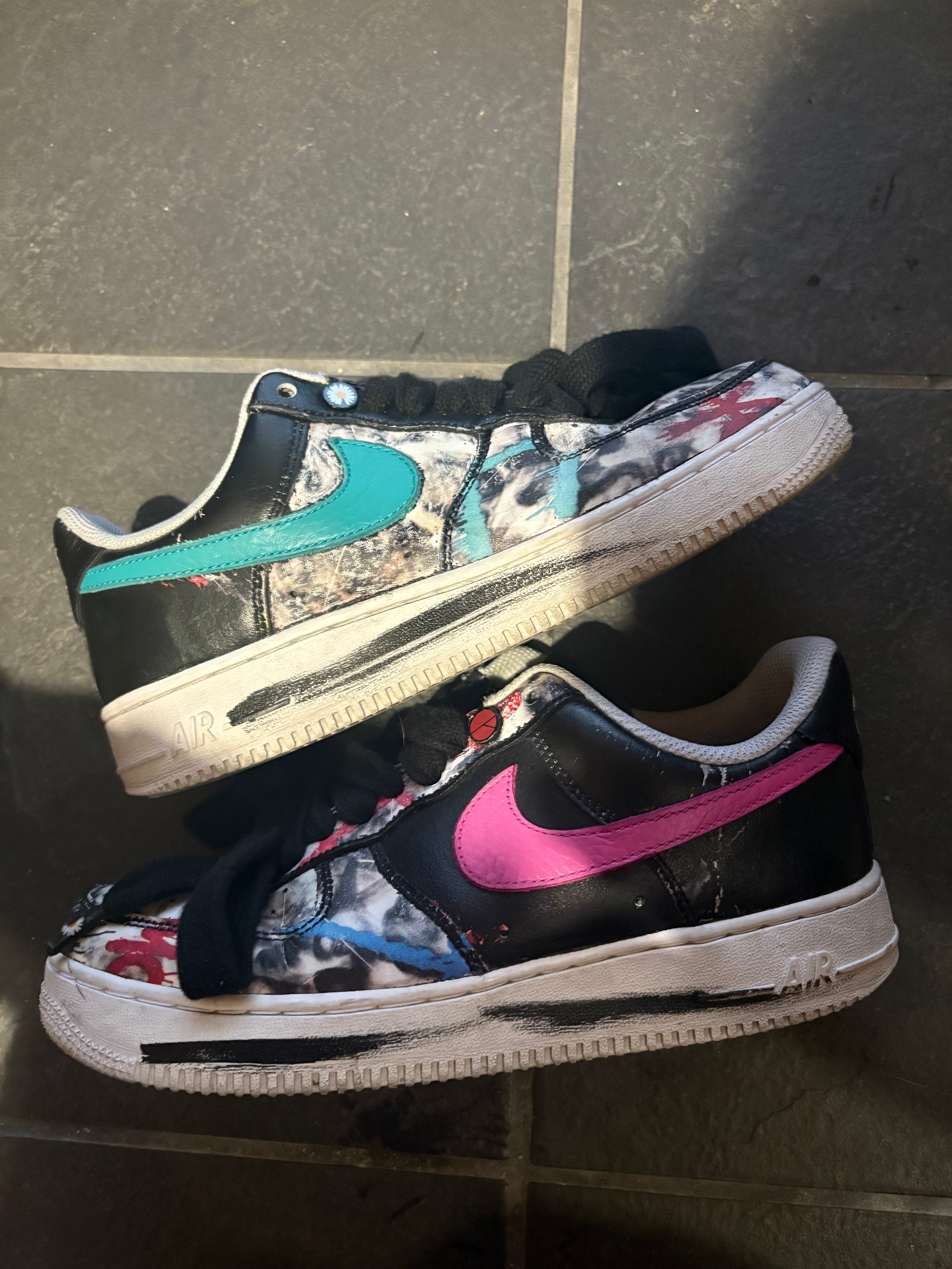 PEACEMINUSONE × Nike Air Force 1 Low '07 Para-Noise 3.0 "Black and Multi-Color" / G-DRAGON