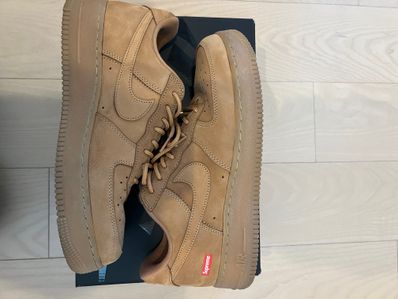 Supreme × Nike Air Force 1 Low "Flax/Wheat"