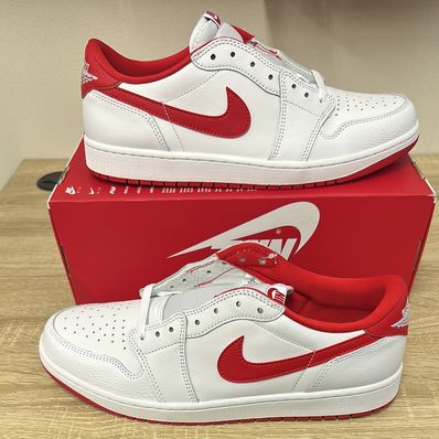 Nike Air Jordan 1 Retro Low OG "White and University Red"