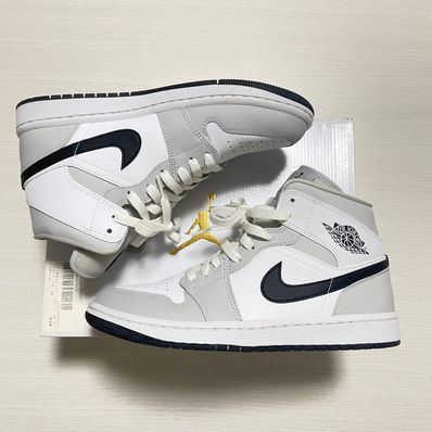 Nike Women's Air Jordan 1 Mid "Grey Fog/White/Black"