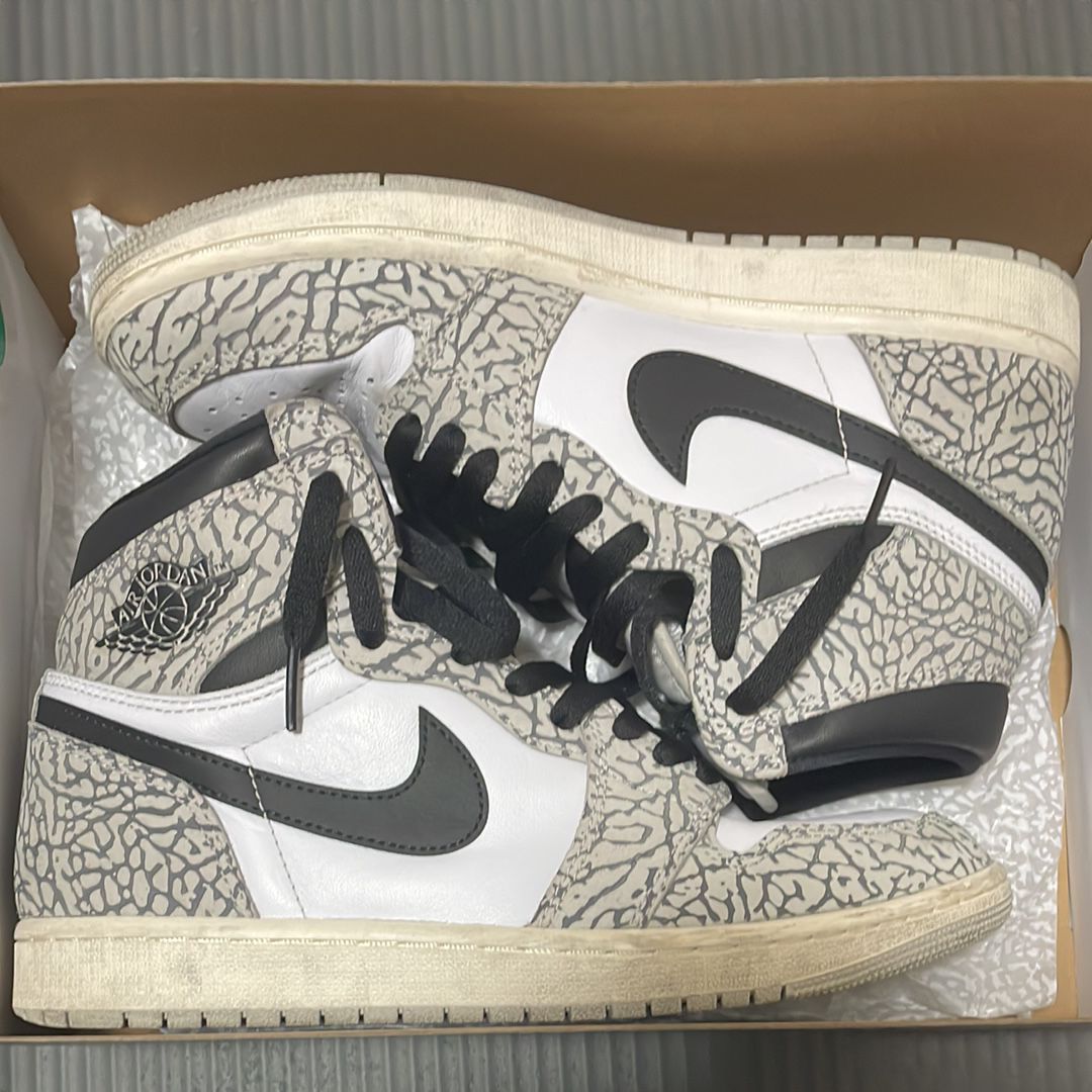 Nike Air Jordan 1 High OG "White Cement/Safari"