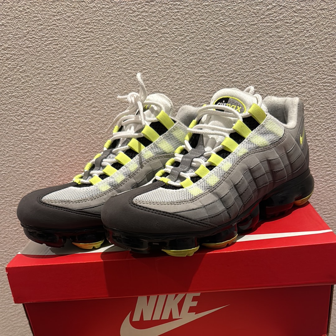 NIKE AIR ヴェイパーマックス95 メンズ】NIKE AIR VAPORMAX 95 BLACK/NEO TURQUOISE-MEDIUM ASH