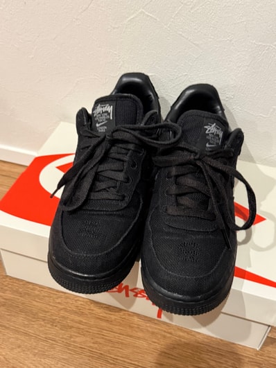 Stussy × Nike Air Force 1 Low "Triple Black"