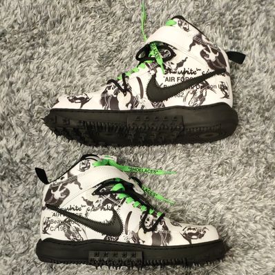 Off-White × Nike Air Force 1 Mid "Grim Reaper"
