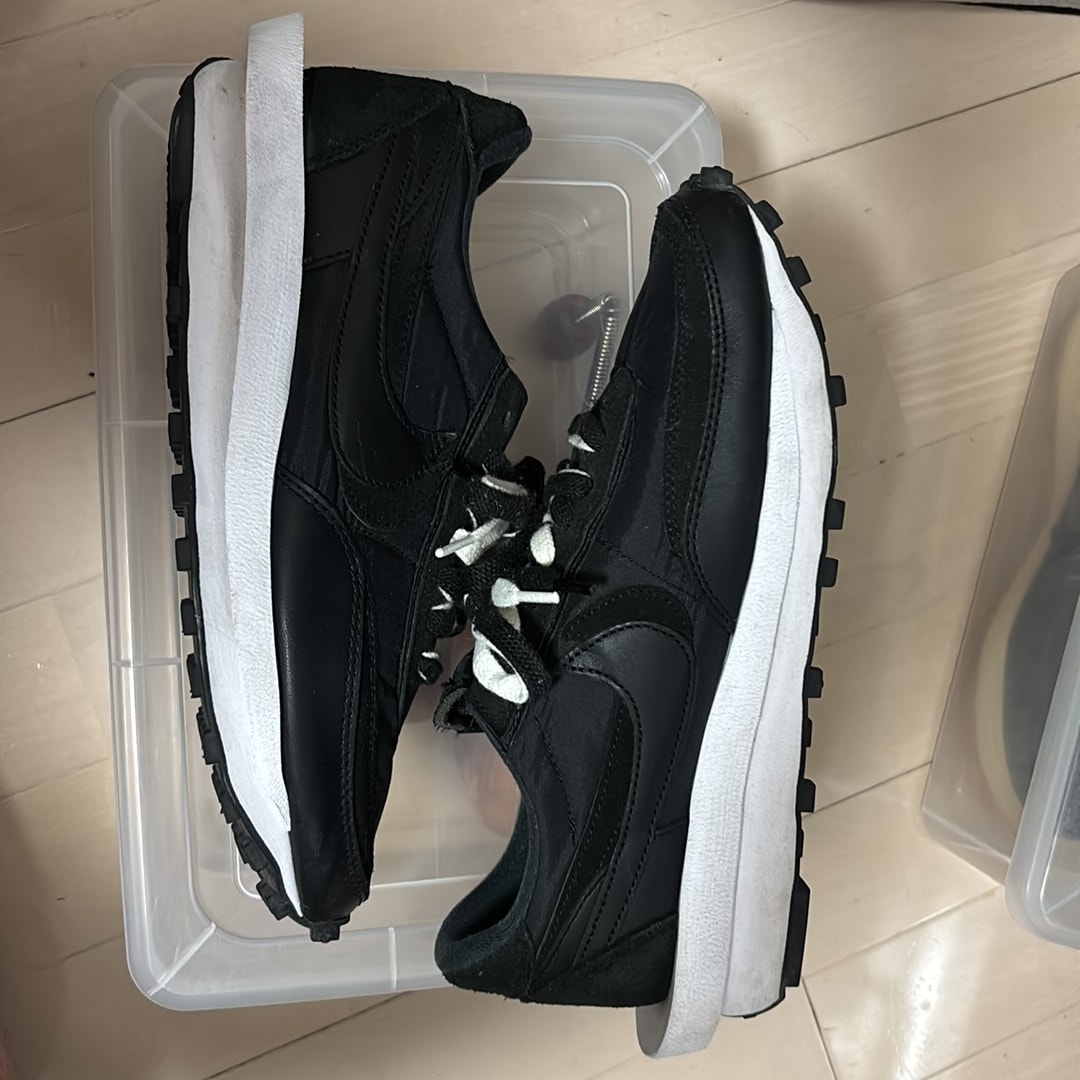 sacai × Nike LDV Waffle "Triple Black"