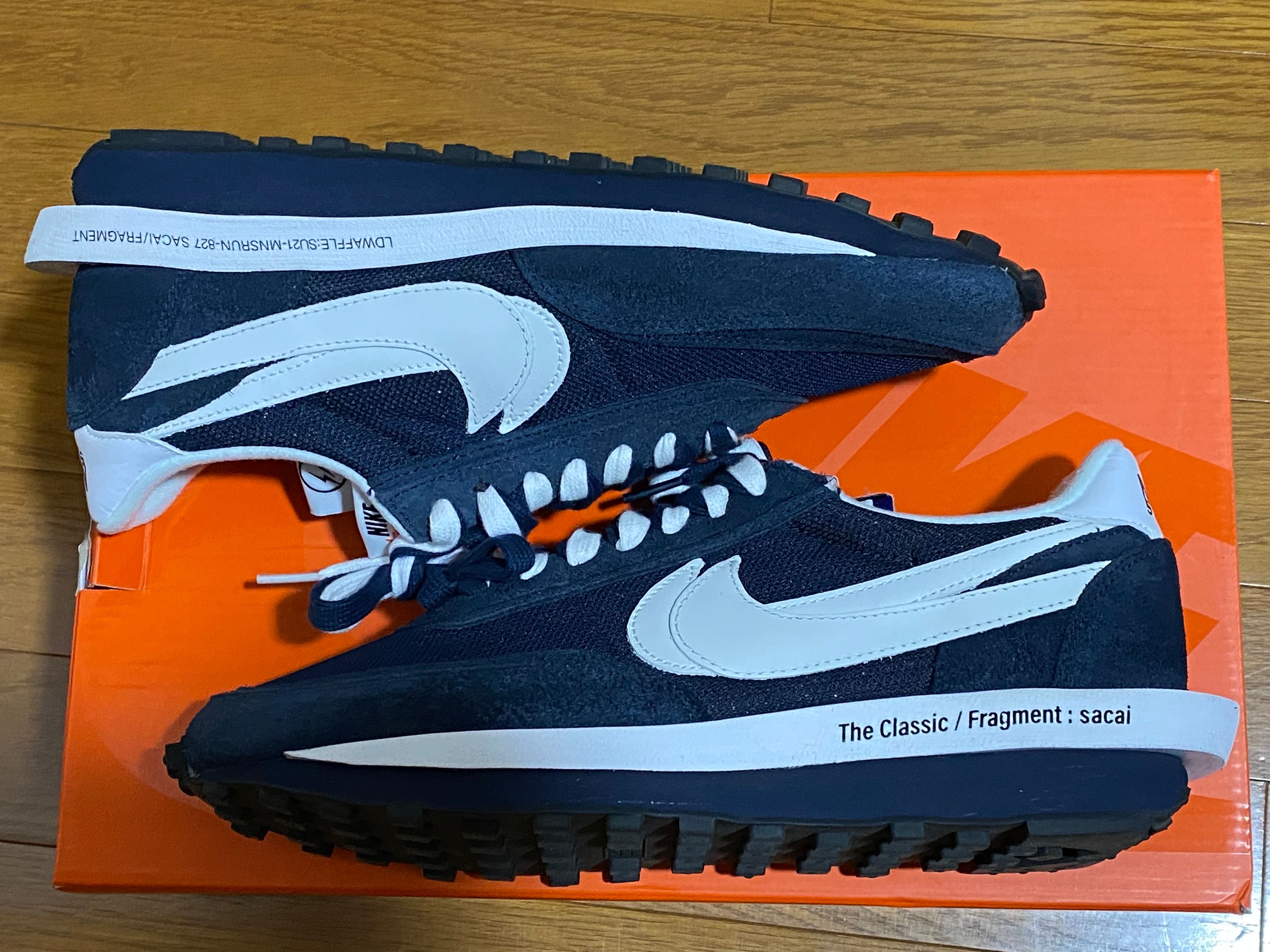 Fragment × sacai × Nike LD Waffle "Blackended Blue"