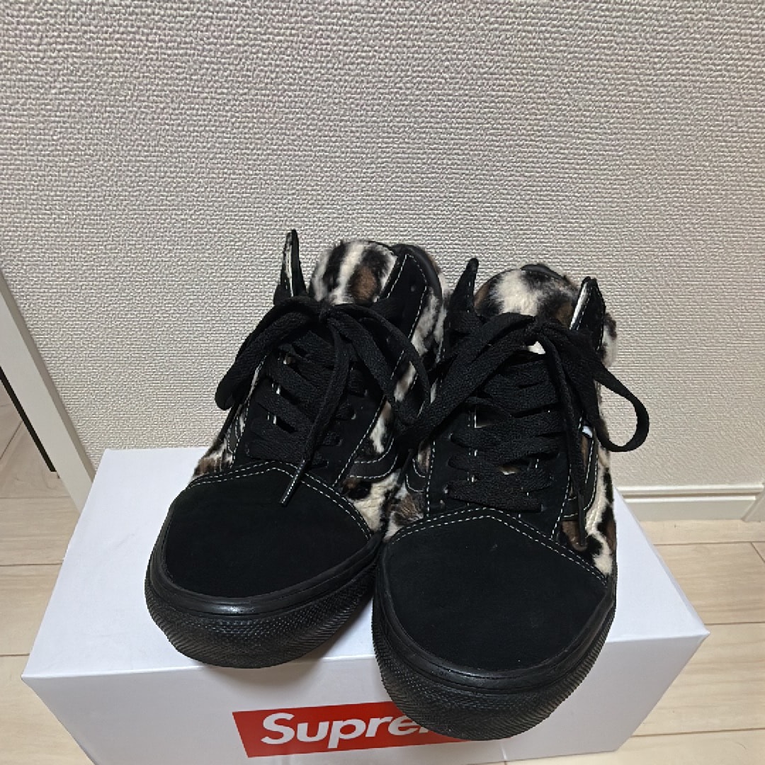 シュプリーム × バンズ レオパード オールドスクール "ブラック"