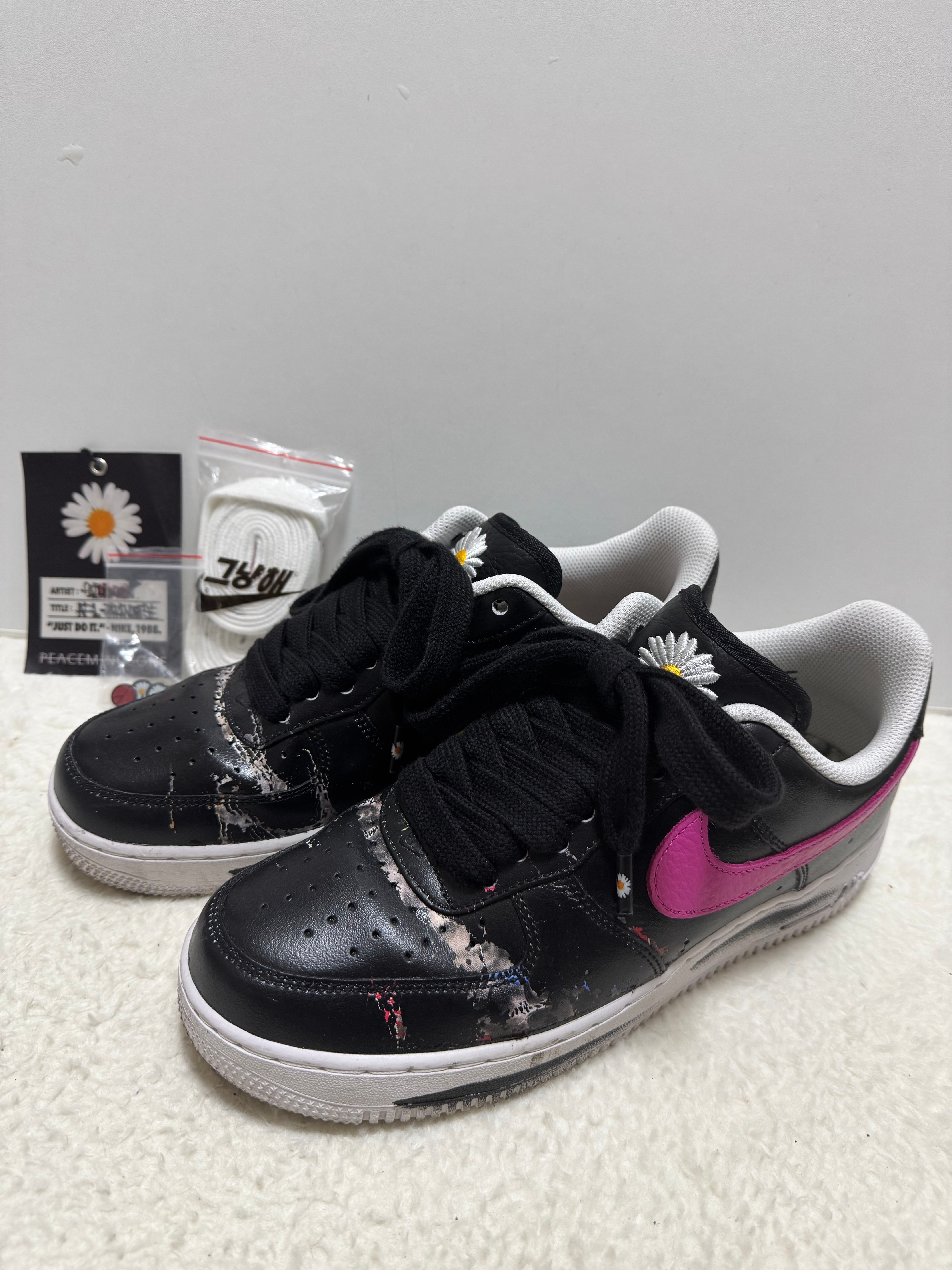PEACEMINUSONE × Nike Air Force 1 Low '07 Para-Noise 3.0 "Black and Multi-Color" / G-DRAGON