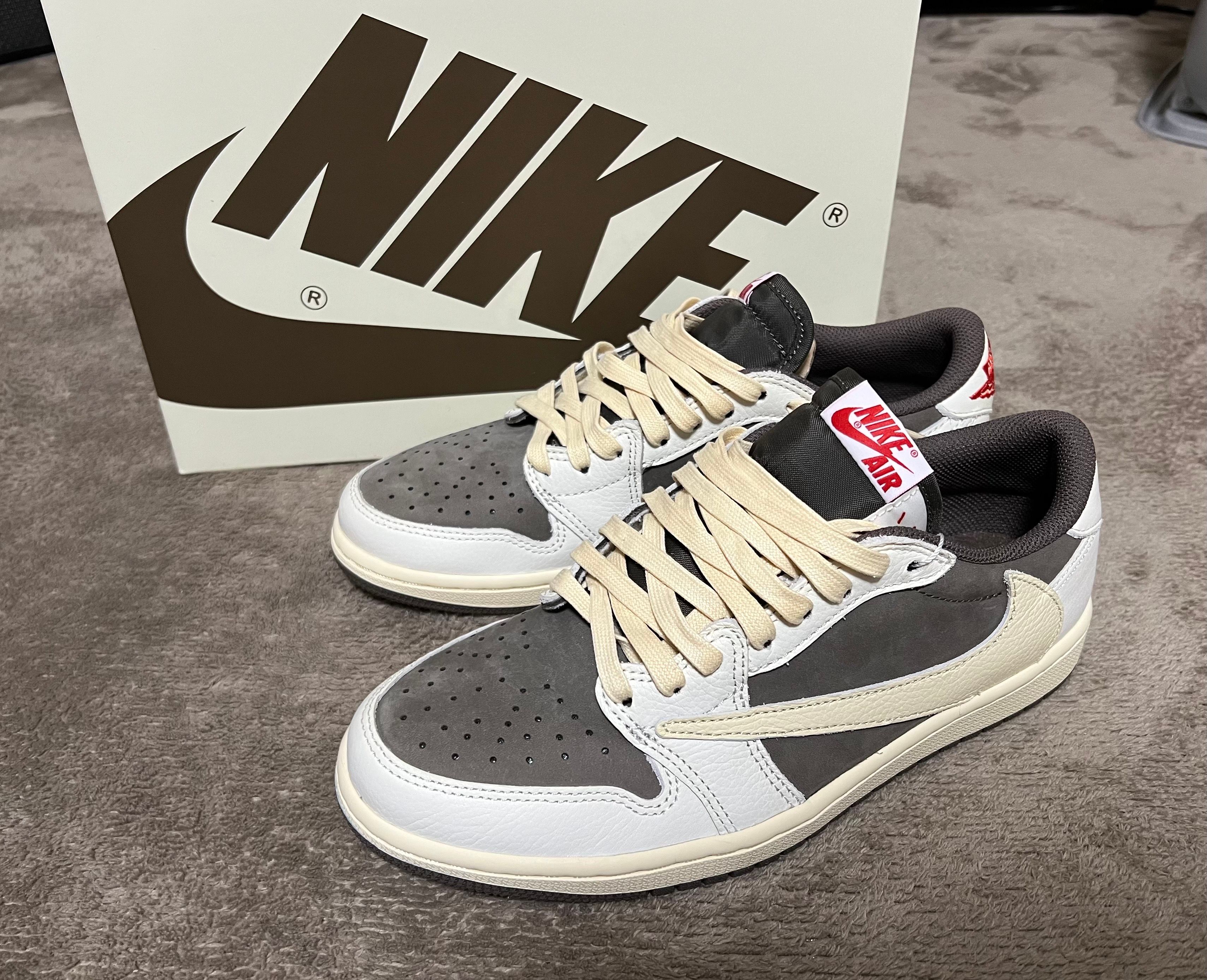 Travis Scott × Nike Air Jordan 1 Low OG SP "Reverse Mocha/Sail and Ridgerock"