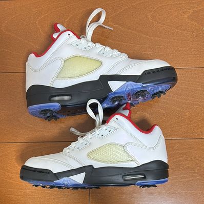 Nike Air Jordan 5 Retro Low Golf "Fire Red/Silver Tongue"