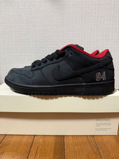 Supreme × Nike SB Dunk Low "Black" (25FW Week2)