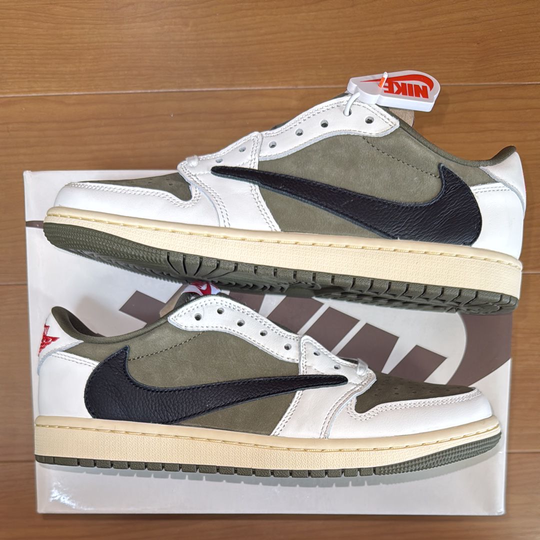 Travis Scott × Nike Air Jordan 1 Low OG SP "Reverse Olive"
