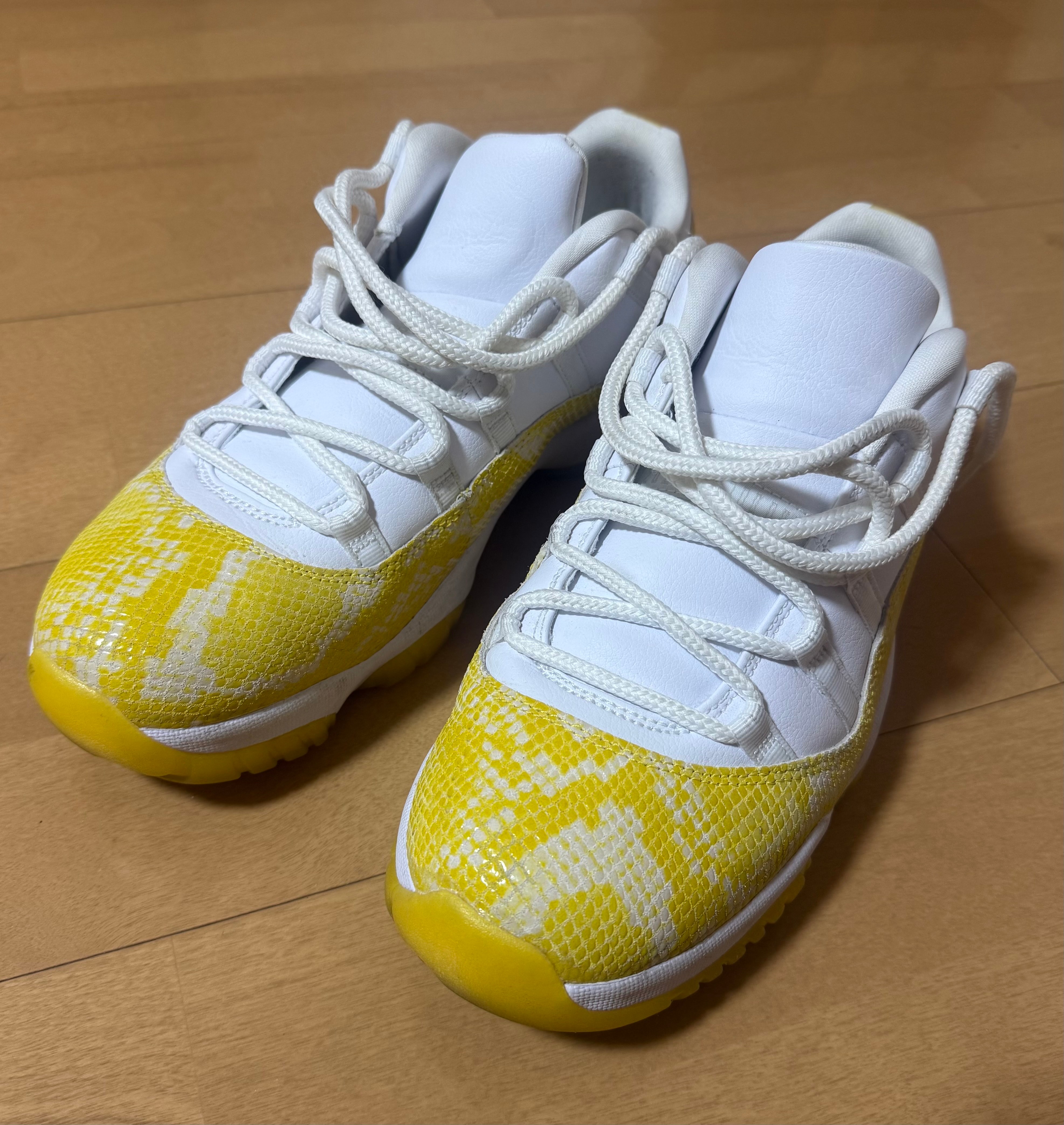 Nike Women's Air Jordan 11 Retro Low "Yellow Snake Skin"