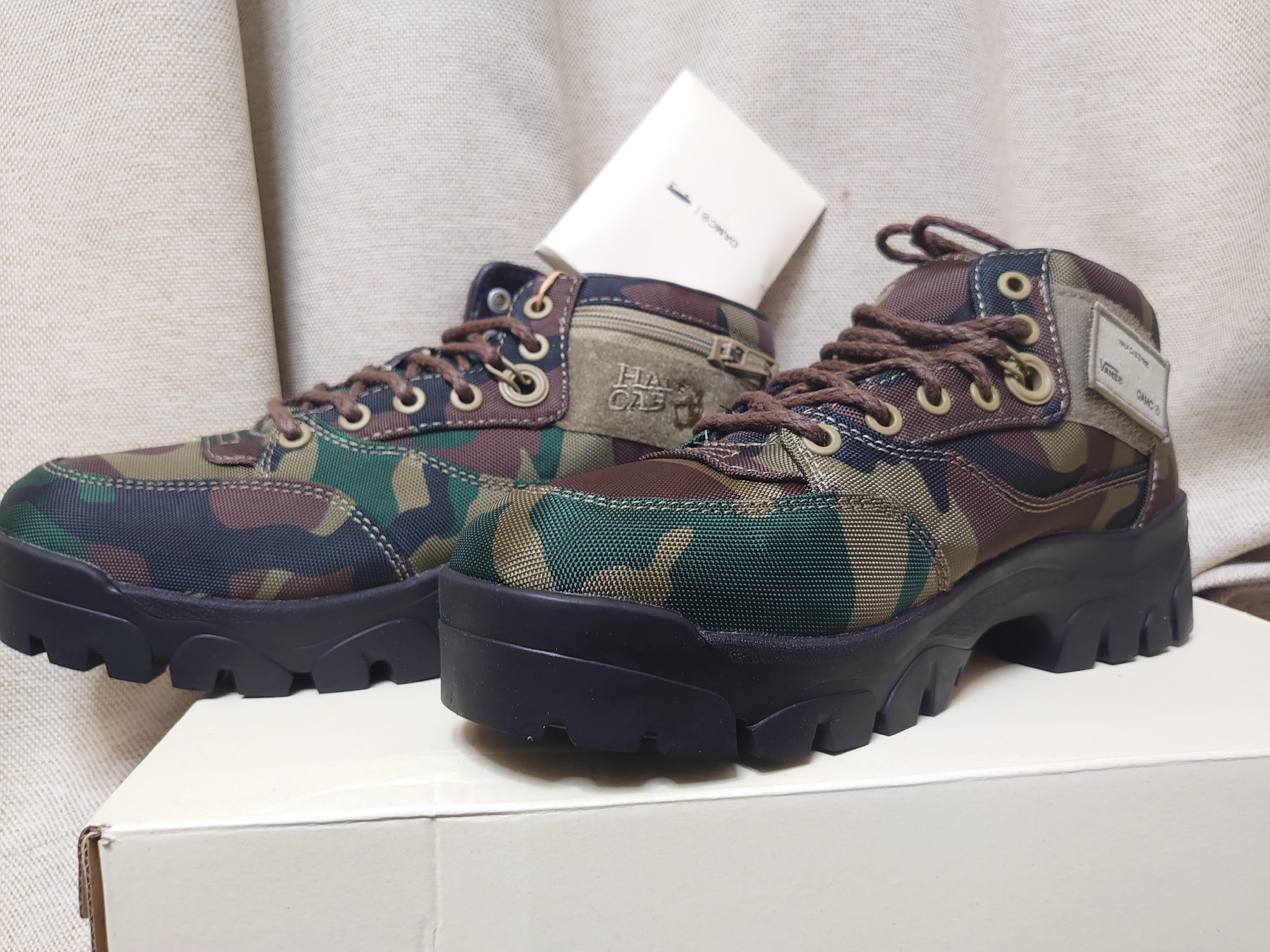 OAMC × OTW by Vans Half Cab SP Boot "Woodland Camo"