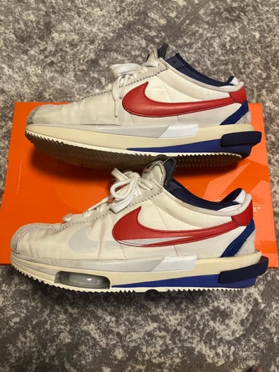 sacai × Nike Zoom Cortez "White and University Red"