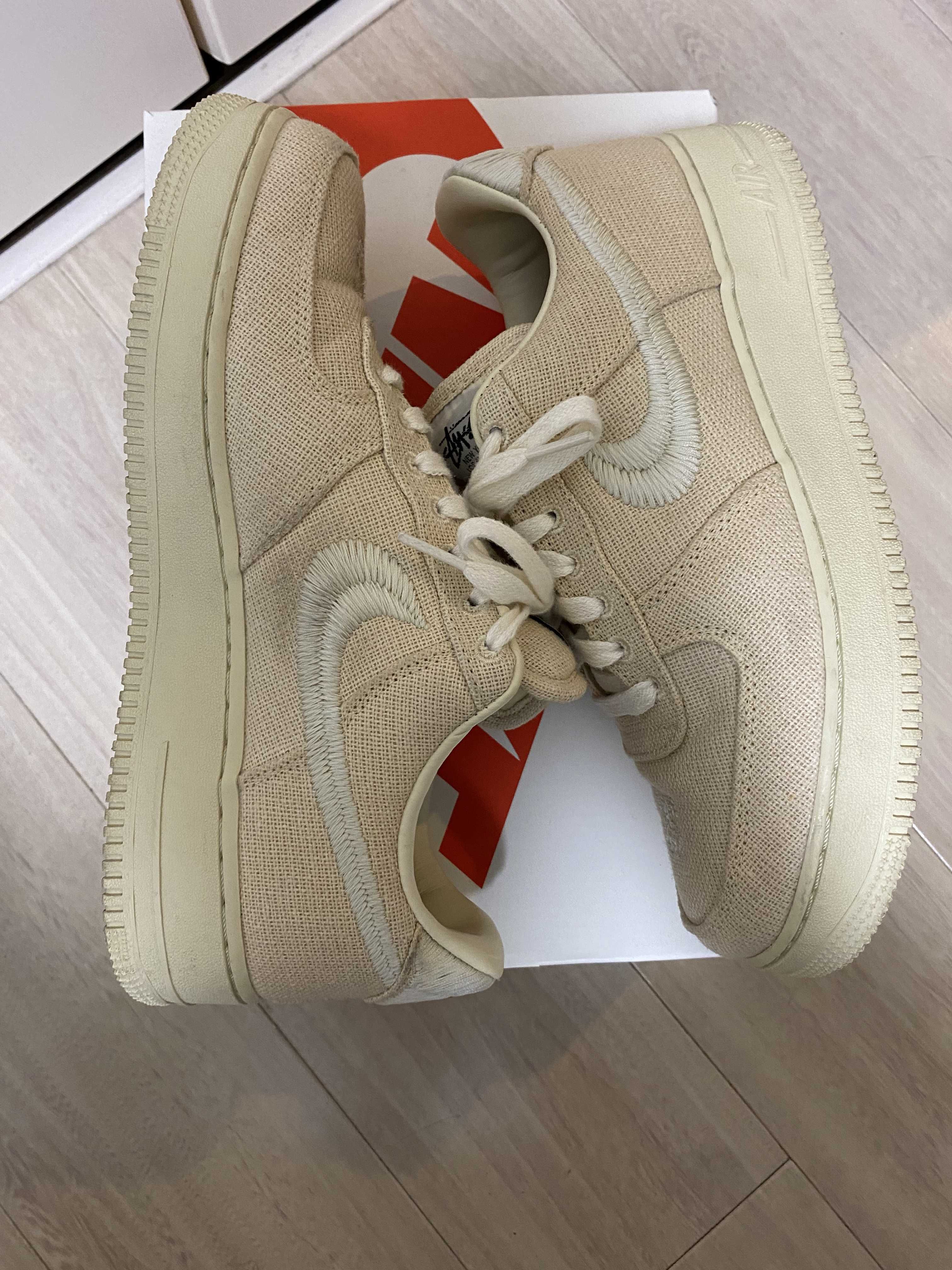 Stussy × Nike Air Force 1 Low "Fossil Stone"