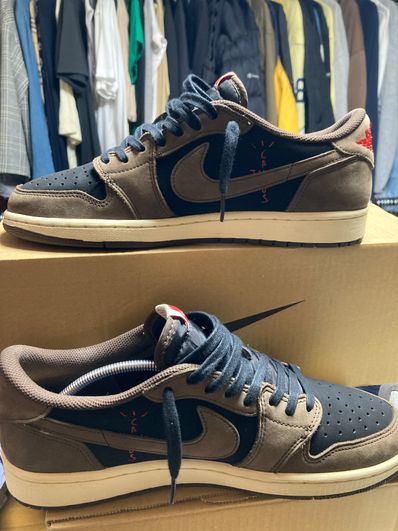 Travis Scott × Nike Air Jordan 1 Low OG SP-T "Black/Dark Mocha"