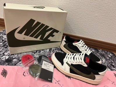 Travis Scott × Nike Women's Air Jordan 1 Low OG "Medium Olive"